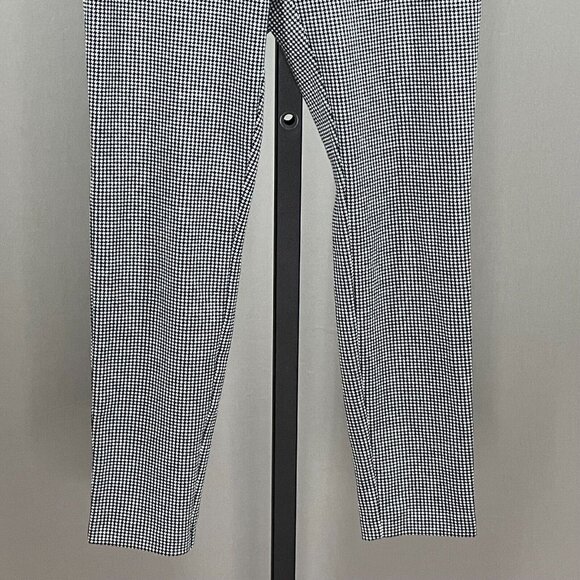 NEW Talbots Pants Womens 6 petite black houndstooth skinny pull on - Picture 3 of 10